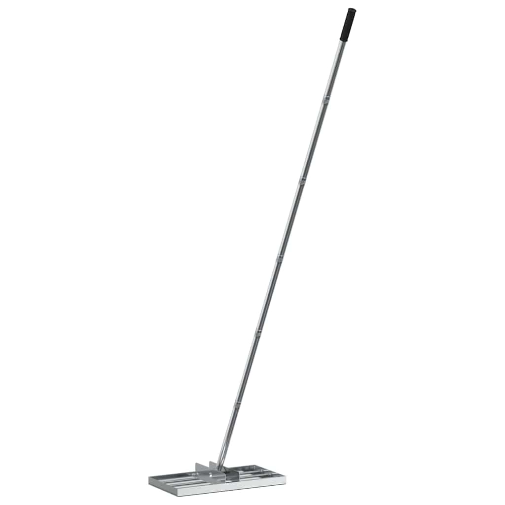 vidaXL Gartenrechen Silber 45 x 25 x 200 cm Edelstahl