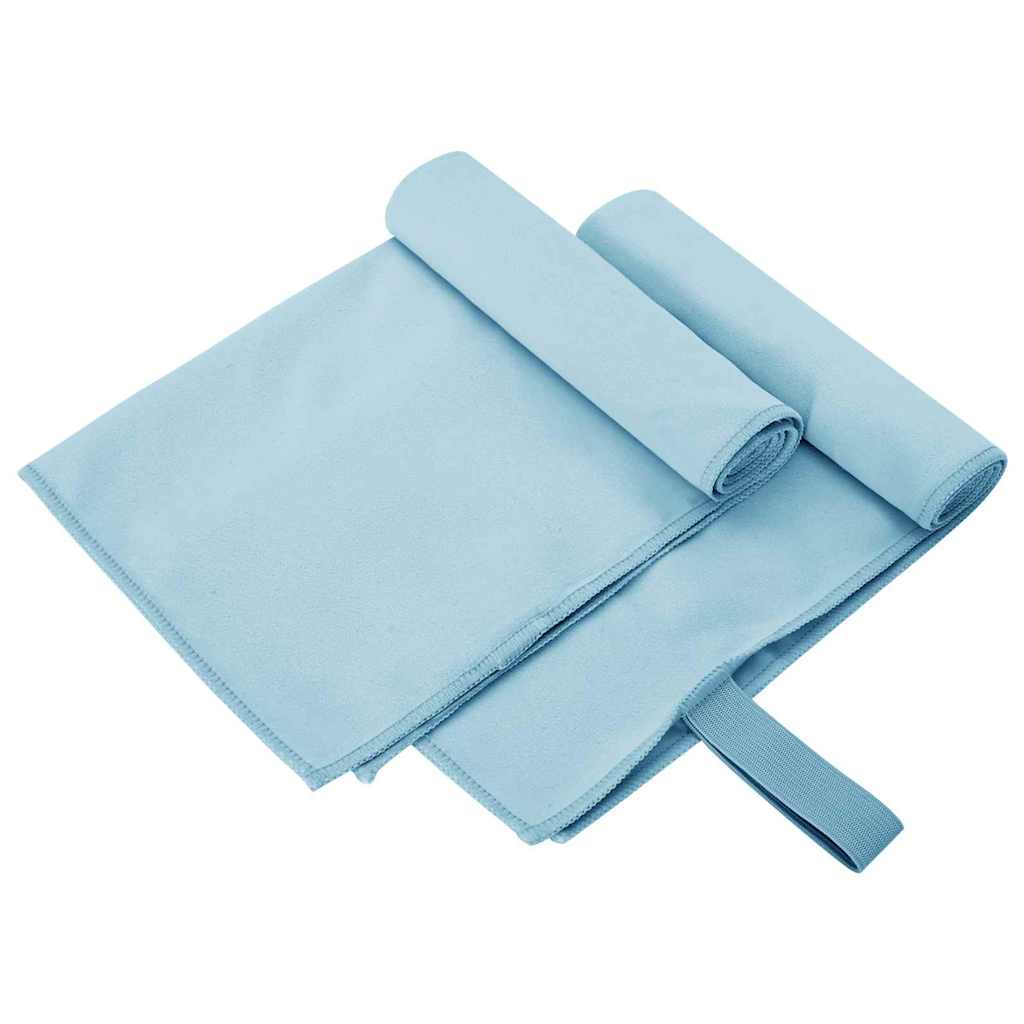 vidaXL Sporthandtücher 2 pcs Dunkelgrau 90 x 180 cm