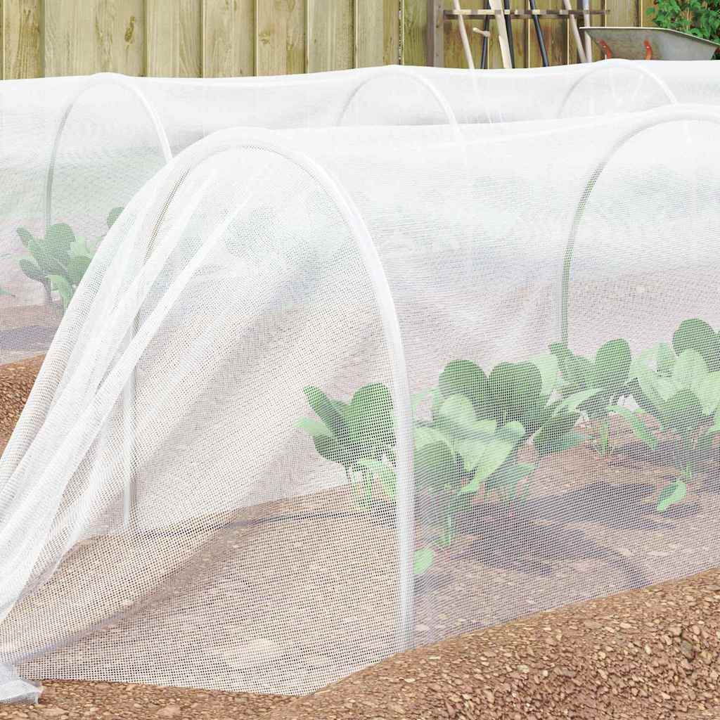 vidaXL Insektennetz Weiß 2 x 5 m Polyethylen