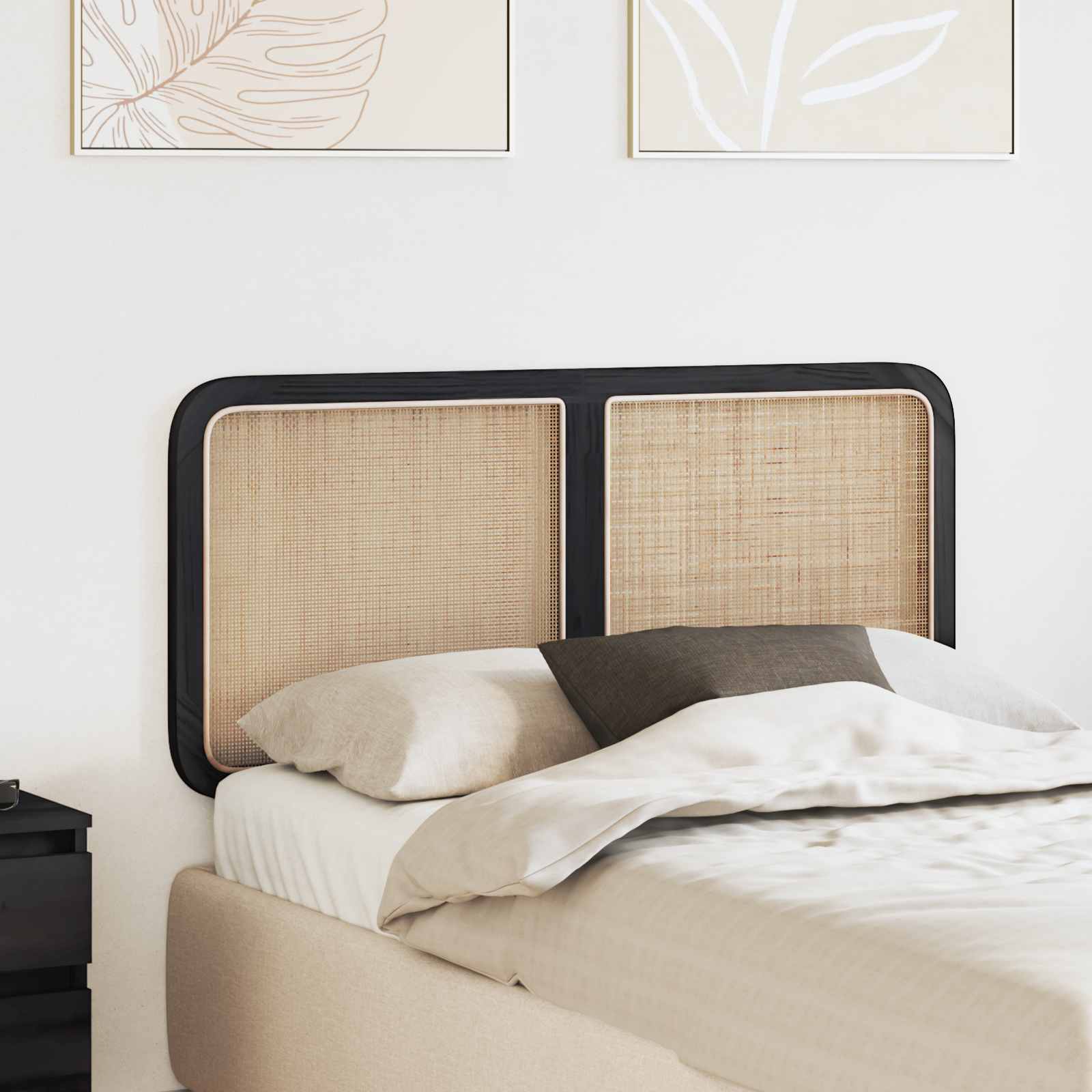 vidaXL Kopfteil mit Kopfteil Natur 100 x 55 x 3 cm Rattan