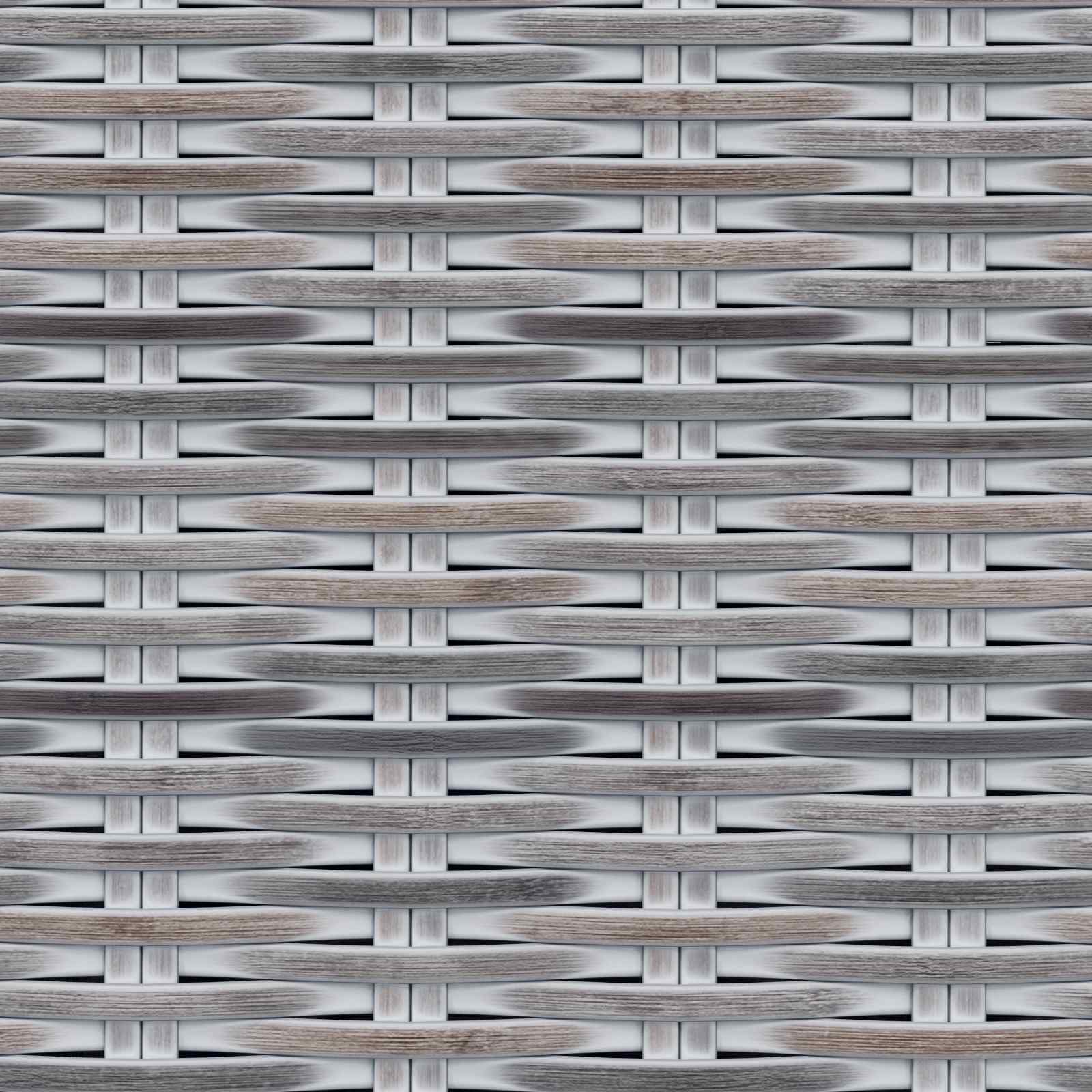 vidaXL Sitzbank mit Stauraum Weiß gewaschen 110 x 40 x 50 cm Rattan