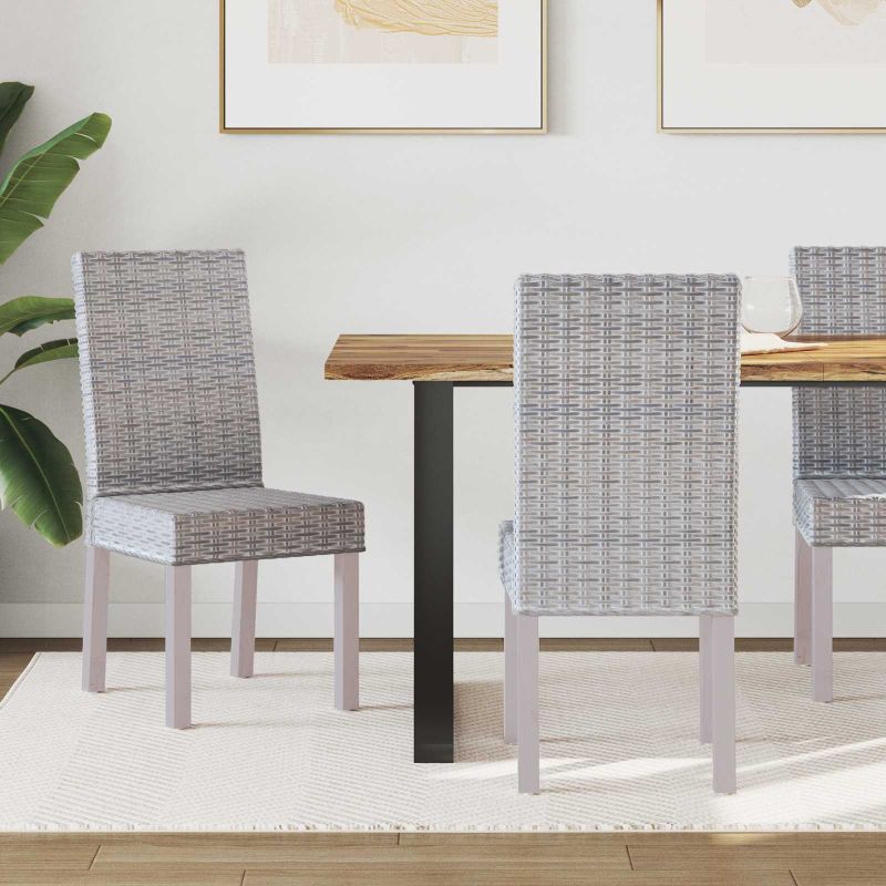 vidaXL Esszimmerstuhl 2 pcs Weiß gewaschen 45 x 54 x 93 cm