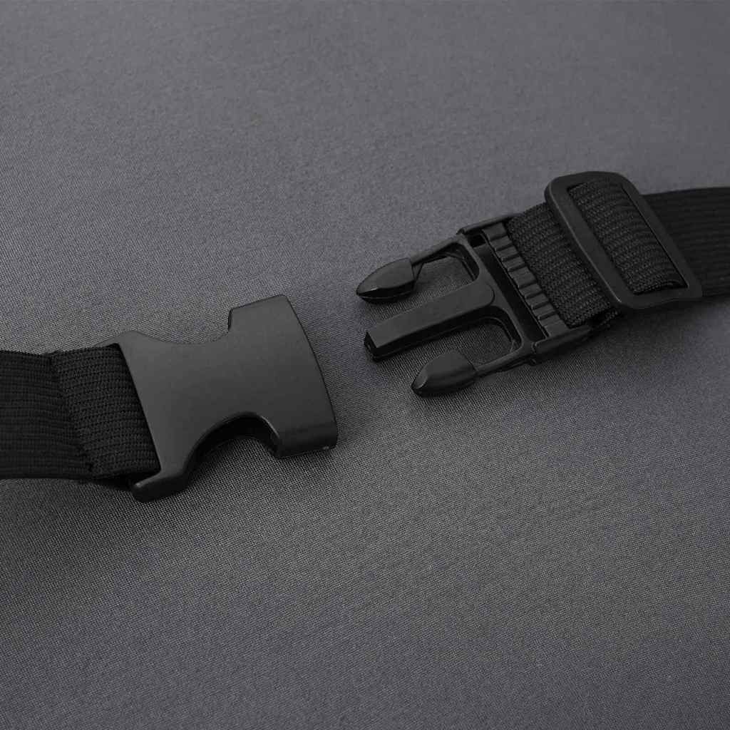 vidaXL Kopfkissen mit Kissen Grau 42 x 32 x 14 cm Polyester