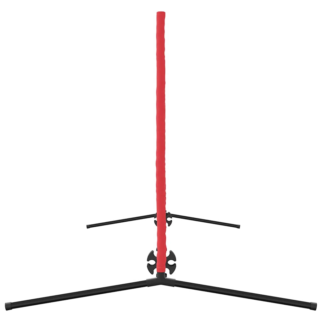 vidaXL Tennisnetz Schwarz und Rot 301 x 90.5 x 87 cm Polyester