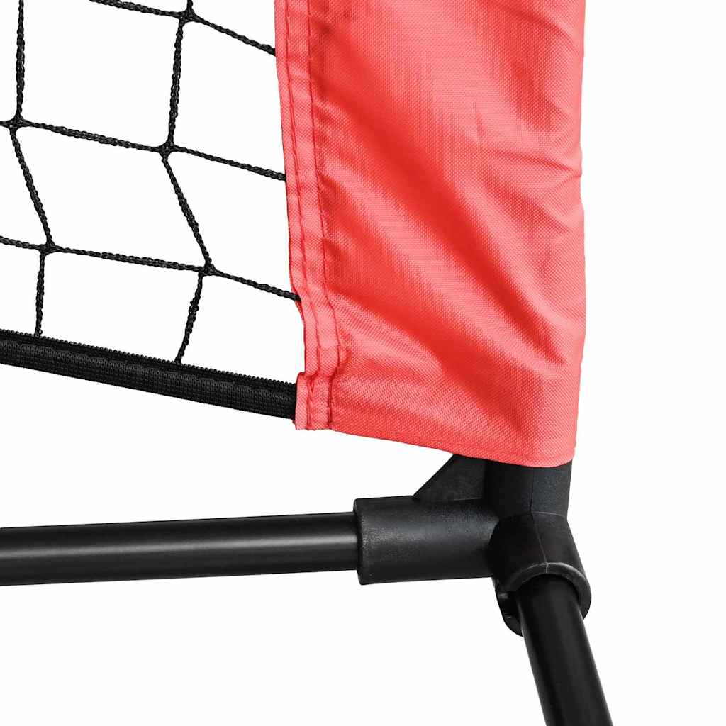 vidaXL Tennisnetz Schwarz und Rot 301 x 90.5 x 87 cm Polyester