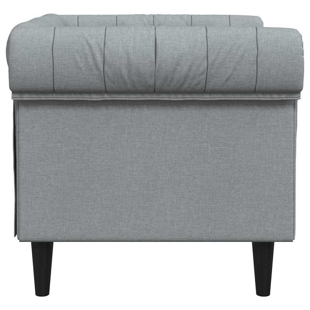vidaXL Sofa Hellgrau 78,5 x 74,5 x 74,5 cm Polyester