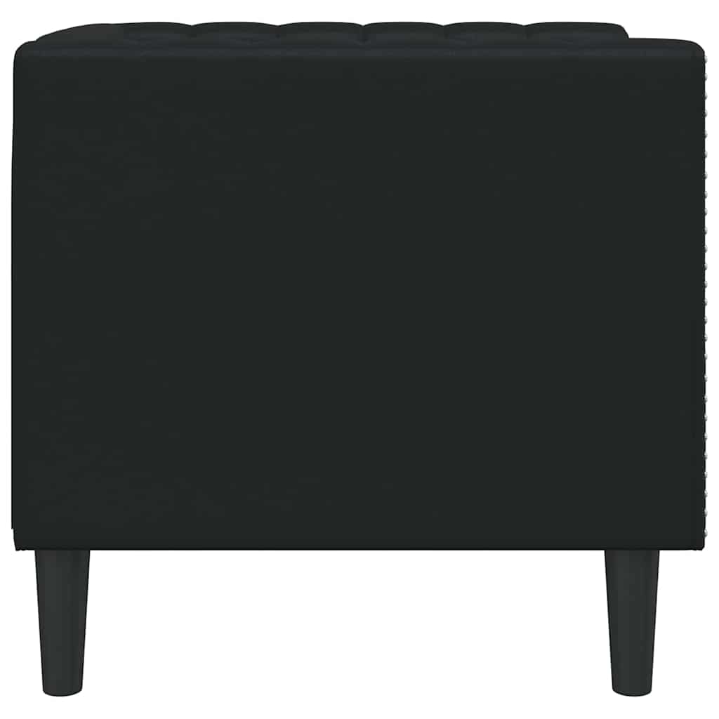 vidaXL Sofa Schwarz 74,5 x 71 x 70,5 cm PVC