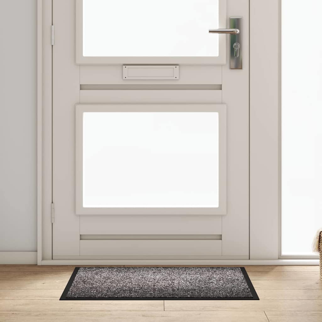 vidaXL Fußmatte Anthrazit 60 x 40 x 1,2 cm Teddystoff