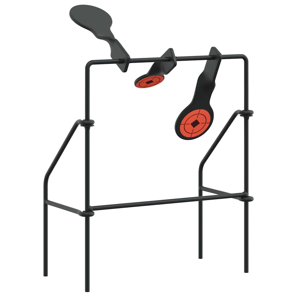 vidaXL Zurücksetzbares Ziel Schwarz 26 x 13 x 31 cm Stahl