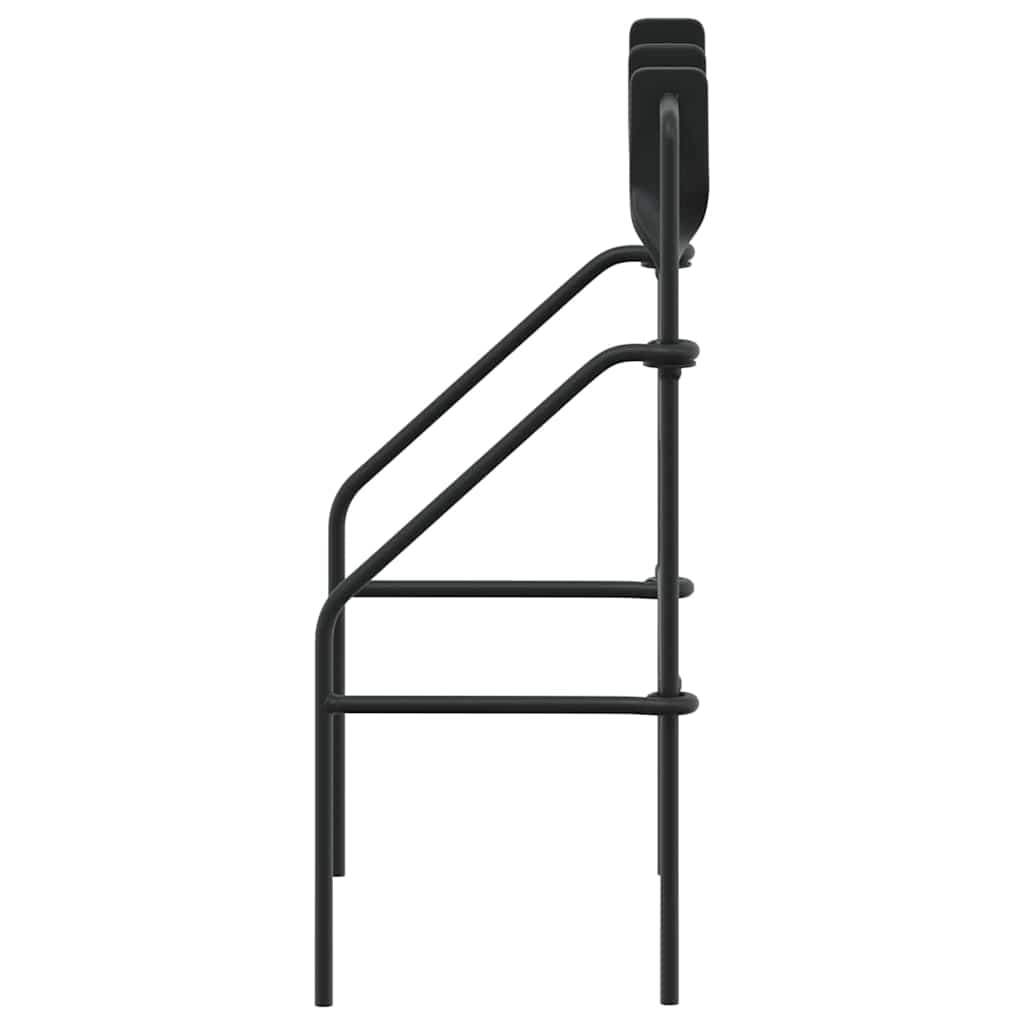 vidaXL Zurücksetzbares Ziel Schwarz 26 x 13 x 31 cm Stahl