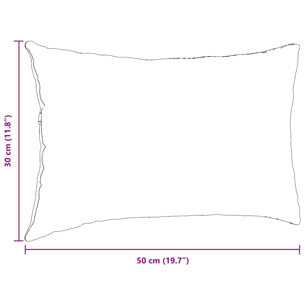 vidaXL Sofakissen 2 pcs Hellgrau 50 x 30 cm Cordstoff