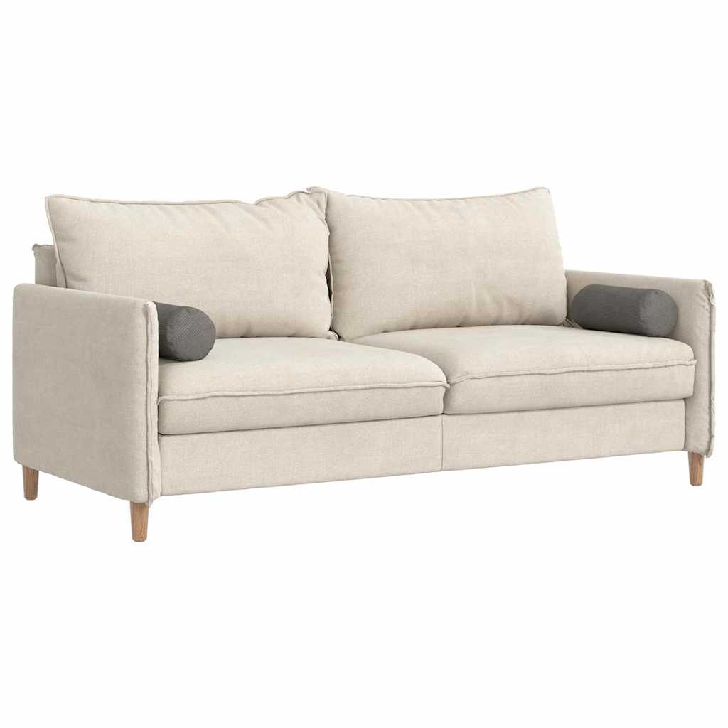 vidaXL Bolsterkissen 2 pcs Hellgrau Ø 15 x 40 cm Cordstoff