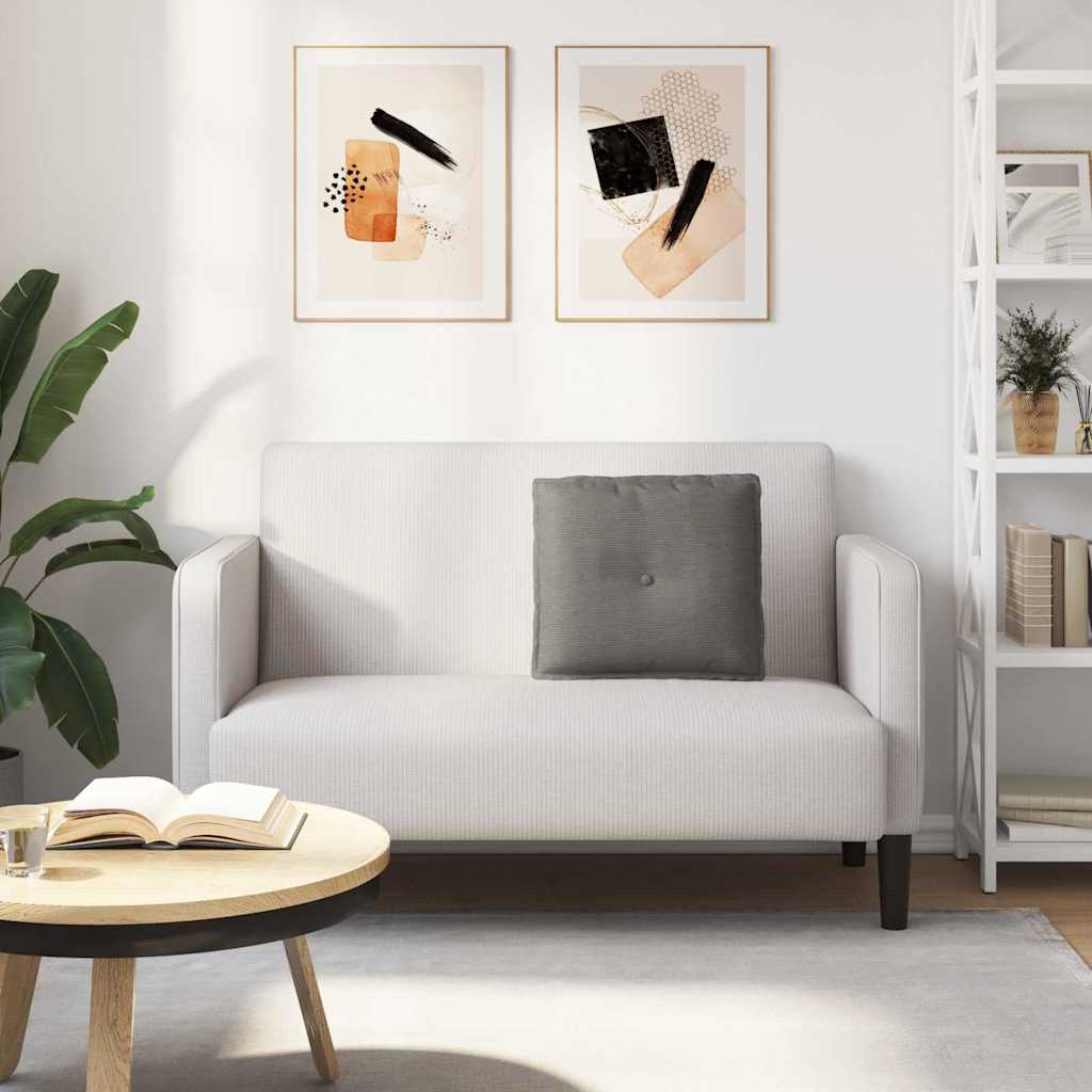 vidaXL Rücken Kissen Hellgrau 50 x 45 cm Cordstoff