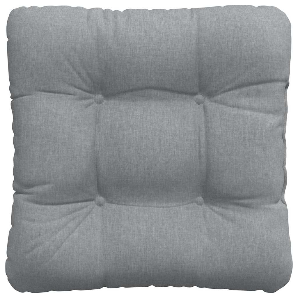 vidaXL Sitzkissen 4 pcs Hellgrau 40 x 40 x 12 cm Stoff