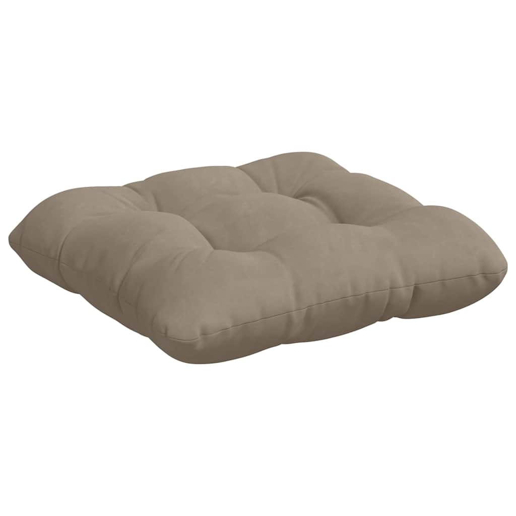 vidaXL Sitzkissen 4 pcs Taupe 40 x 40 cm Mikrofaserstoff