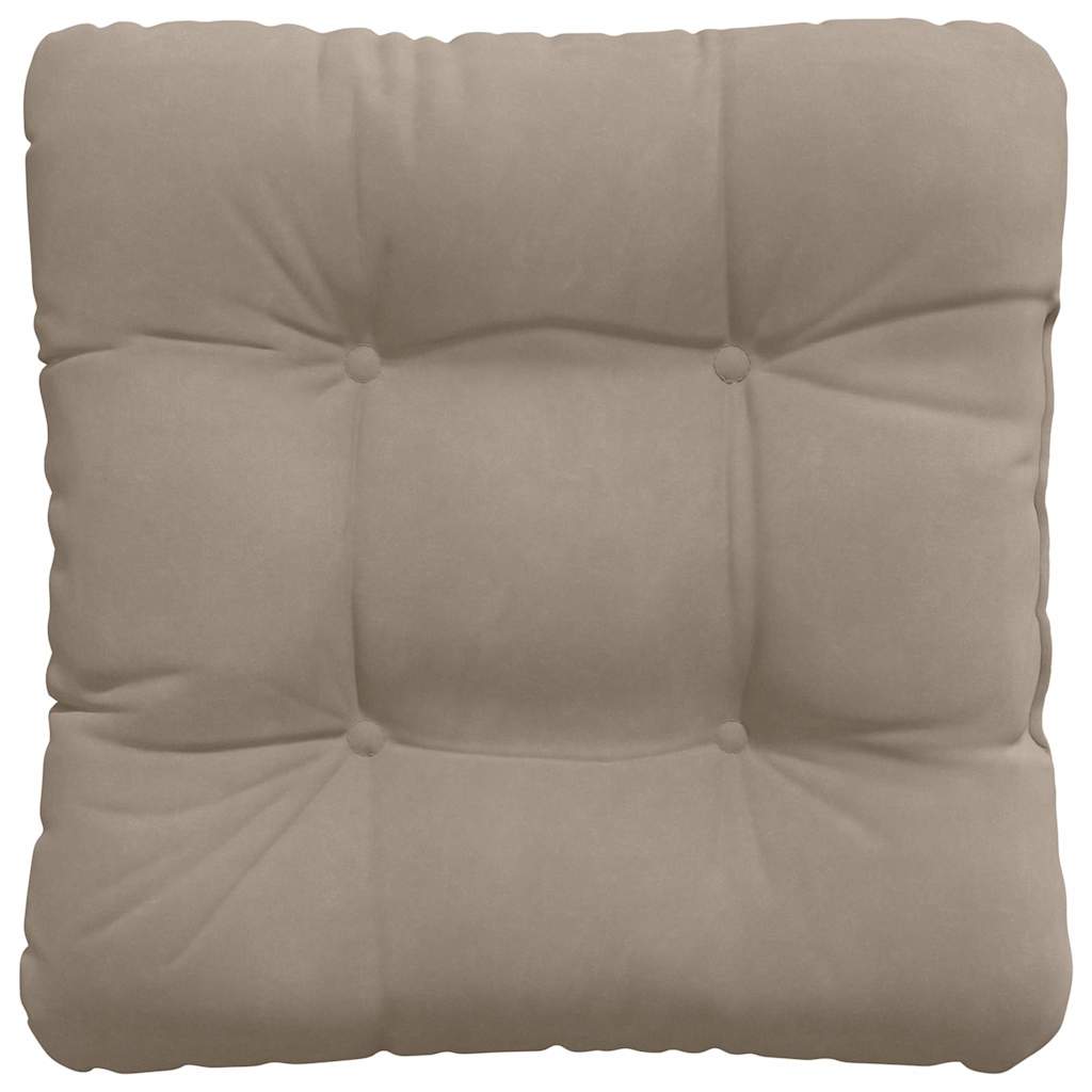vidaXL Sitzkissen 4 pcs Taupe 40 x 40 cm Mikrofaserstoff