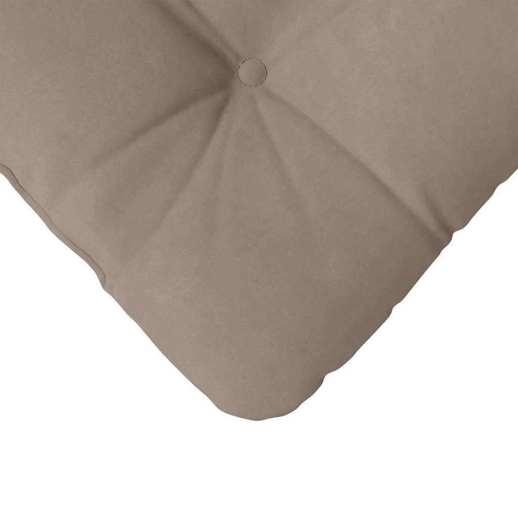 vidaXL Sitzkissen 4 pcs Taupe 40 x 40 cm Mikrofaserstoff