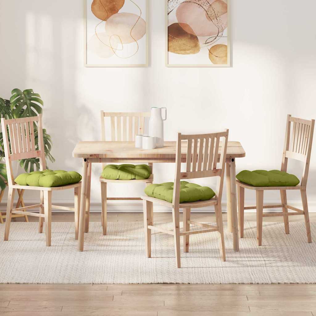 vidaXL Sitzkissen 4 pcs Hellgrau 40 x 40 x 12 cm Stoff