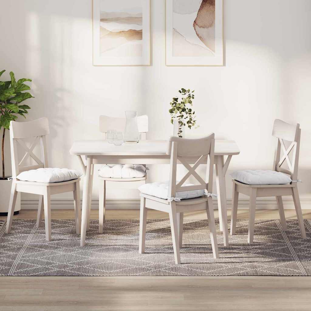 vidaXL Sitzkissen 2 pcs Hellgrau 40 x 40 x 6 cm Stoff