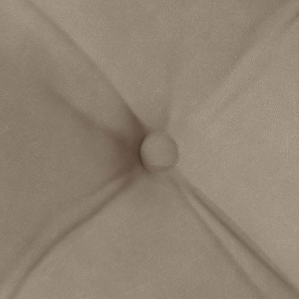 vidaXL Sitzkissen 4 pcs Taupe 40 x 40 x 6 cm Mikrofaser