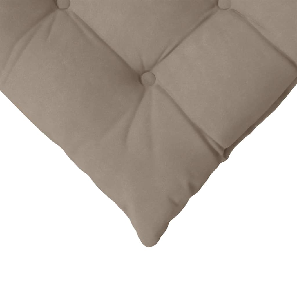 vidaXL Sitzkissen 4 pcs Taupe 40 x 40 x 6 cm Mikrofaser