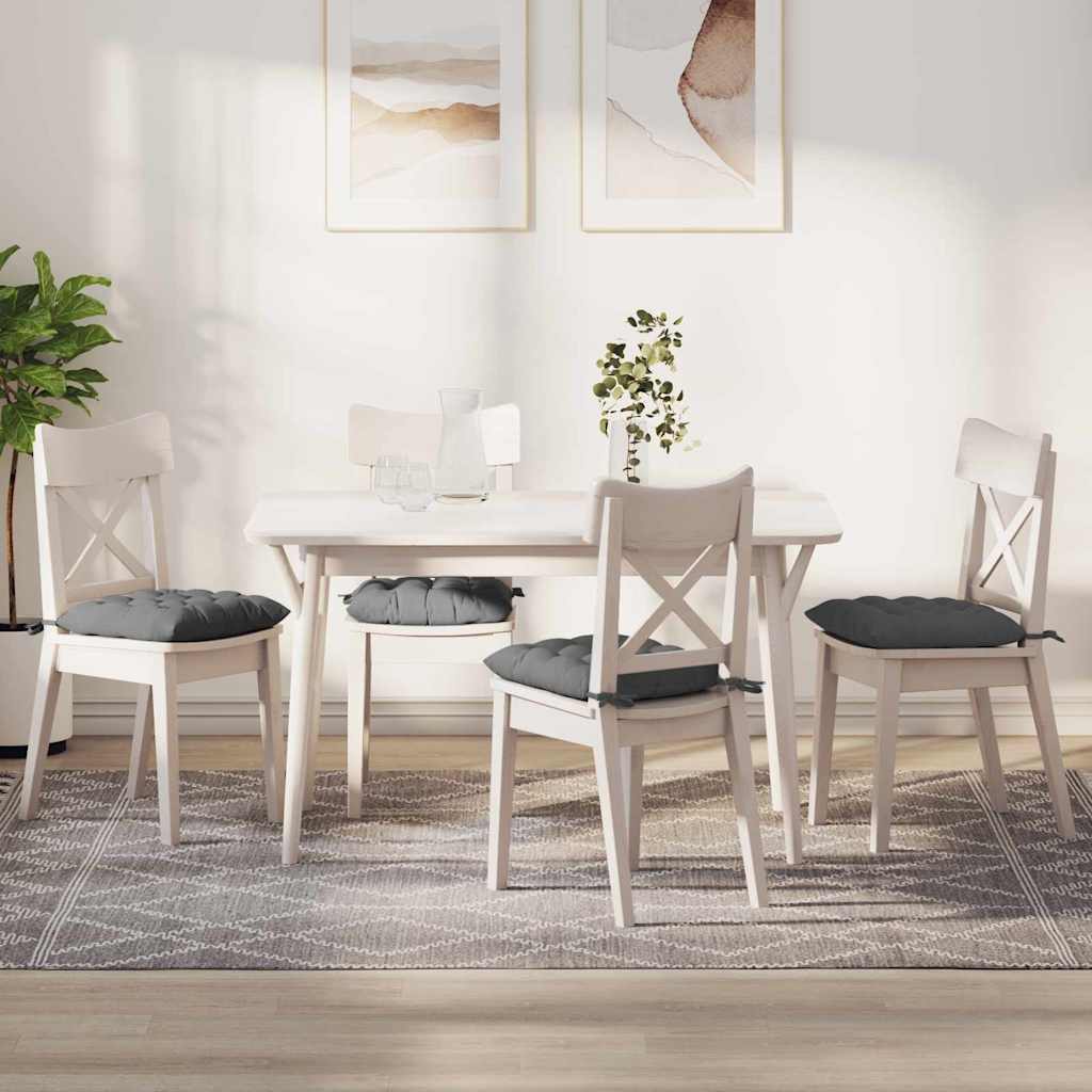 vidaXL Sitzkissen 4 pcs Taupe 40 x 40 x 6 cm Mikrofaser