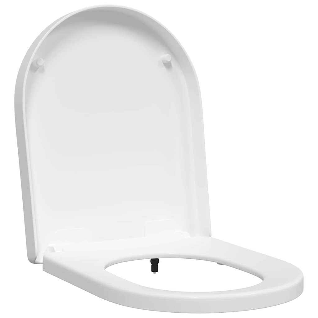 vidaXL Toilettensitz Verstellbar Weiß 48 x 36,5 x 4,5 cm Polypropylen