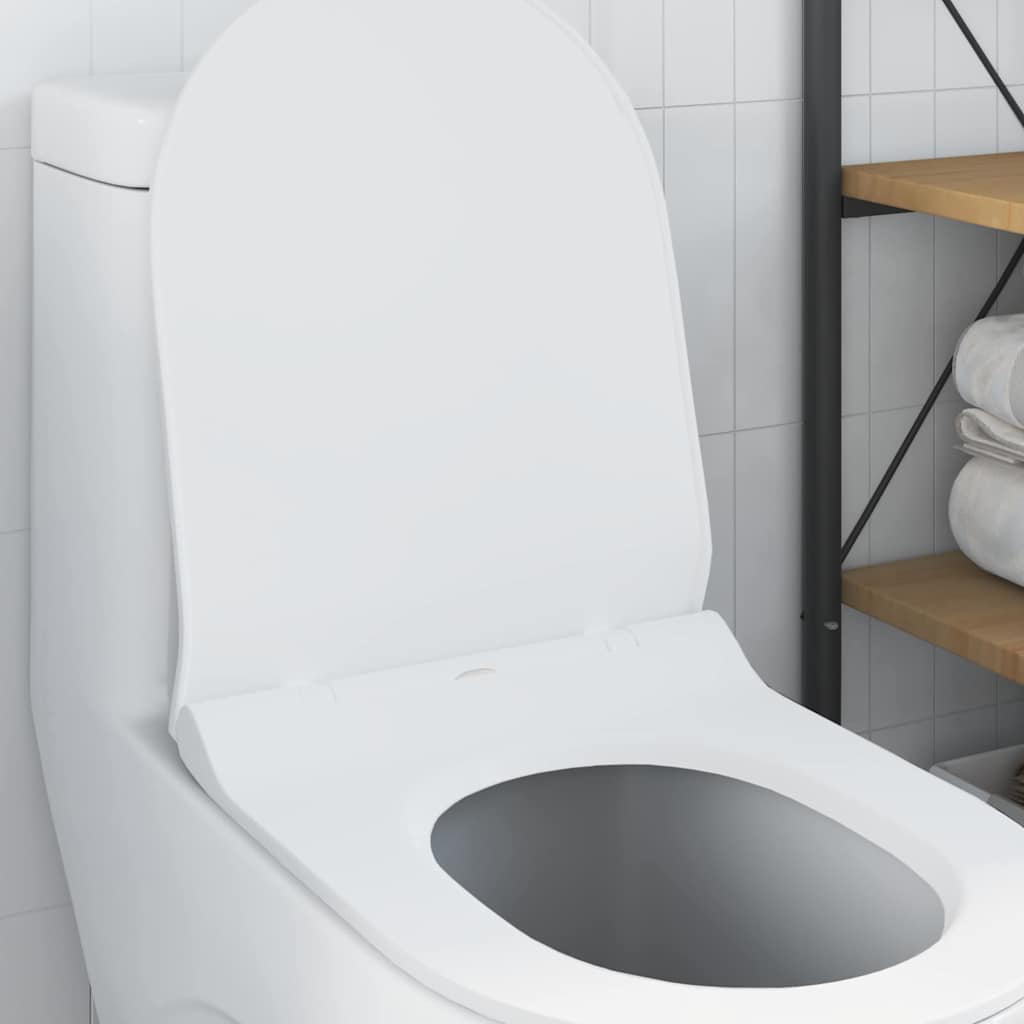vidaXL Toilettensitz Verstellbar Weiß 48,5 x 36 x 5 cm Polypropylen
