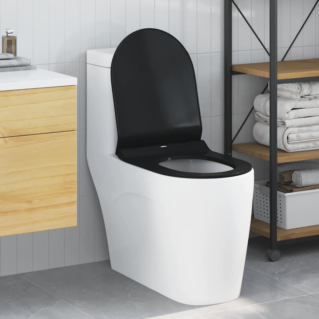 vidaXL Toilettensitz Verstellbar Weiß 48,5 x 36 x 5 cm Polypropylen