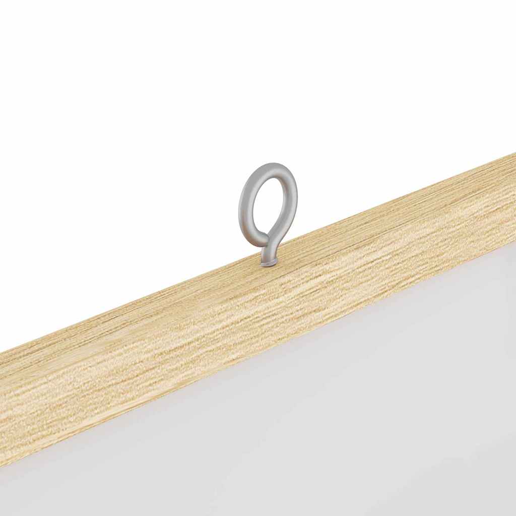 vidaXL Info-Tafel Weiß 80 x 80 x 1,4 cm Massivholz Kiefer