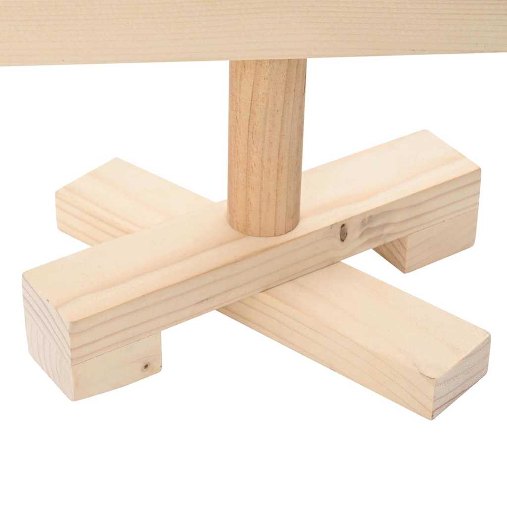 vidaXL Weihnachtsbäume mit Ständer Natur 60 cm Massivholz Kiefer