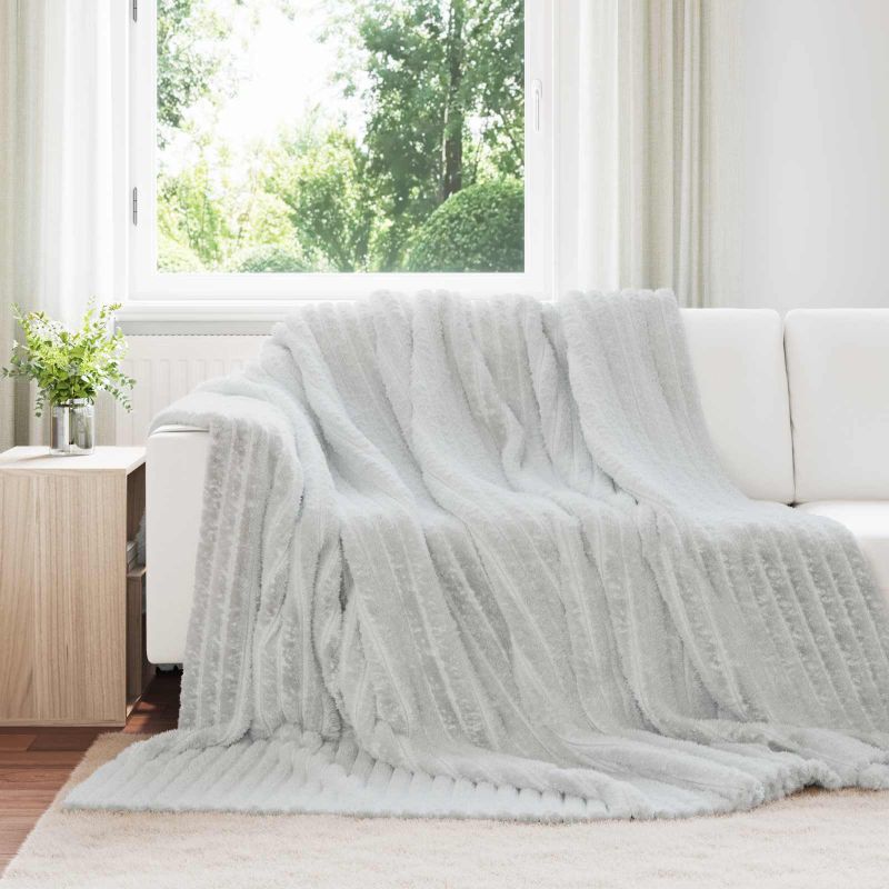 vidaXL Überwurfdecke Beige 150 x 130 cm Fleece