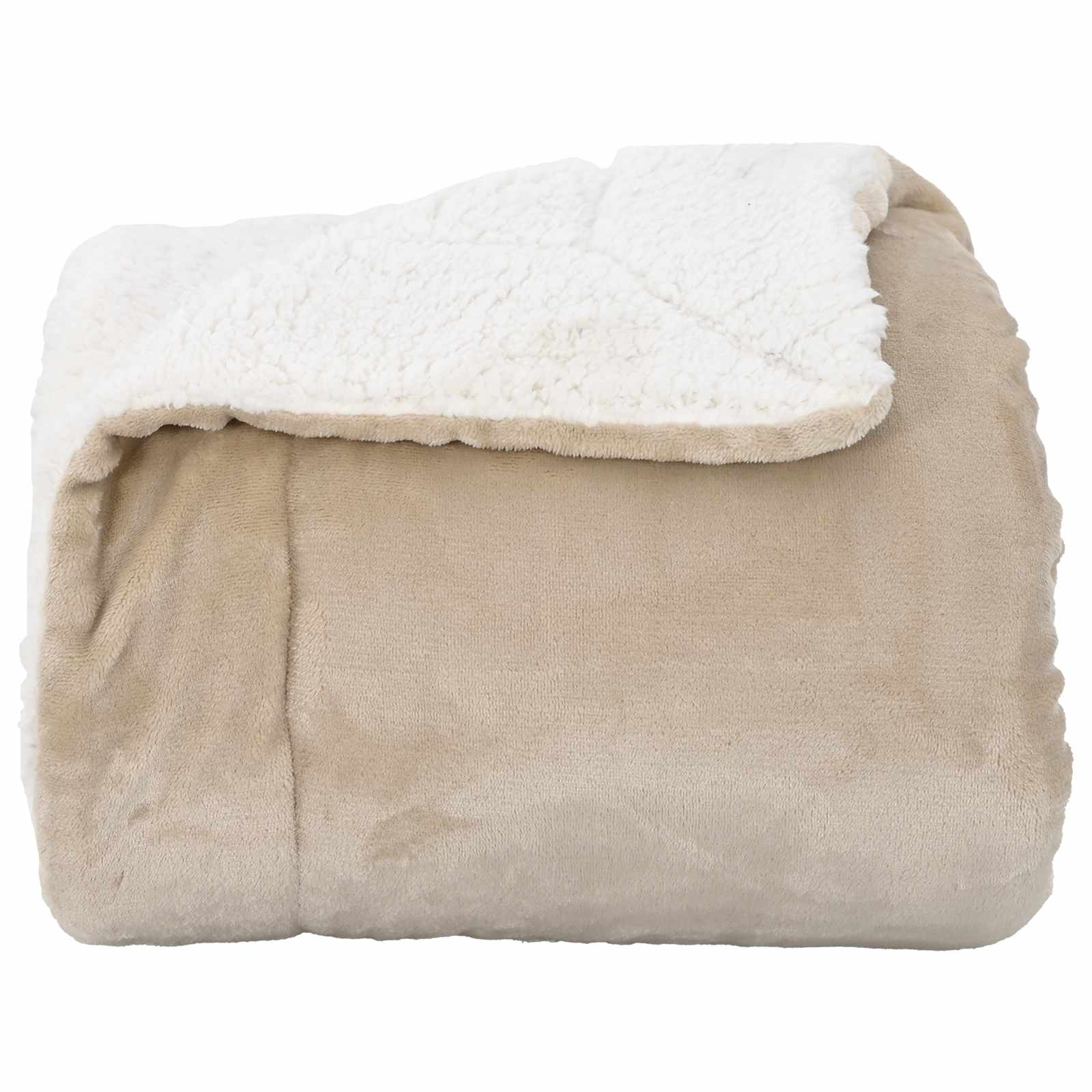 vidaXL Überwurfdecke Beige 130 x 150 cm Fleece