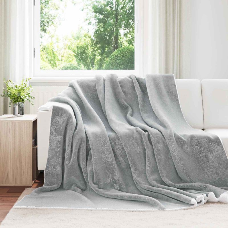 vidaXL Überwurfdecke Beige 130 x 150 cm Fleece