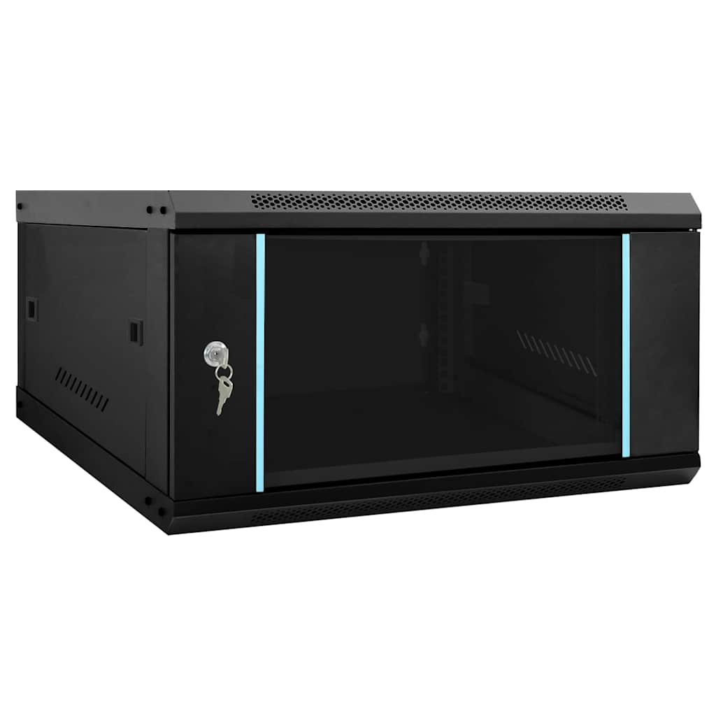 vidaXL 4U Netzwerkschrank Wandmontage 19" IP20 600x450x285 mm