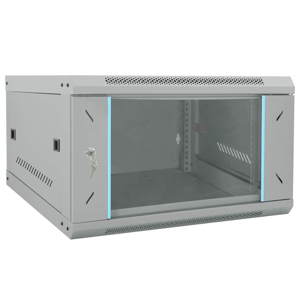 vidaXL 4U Netzwerkschrank Wandmontage 19" IP20 600x450x285 mm