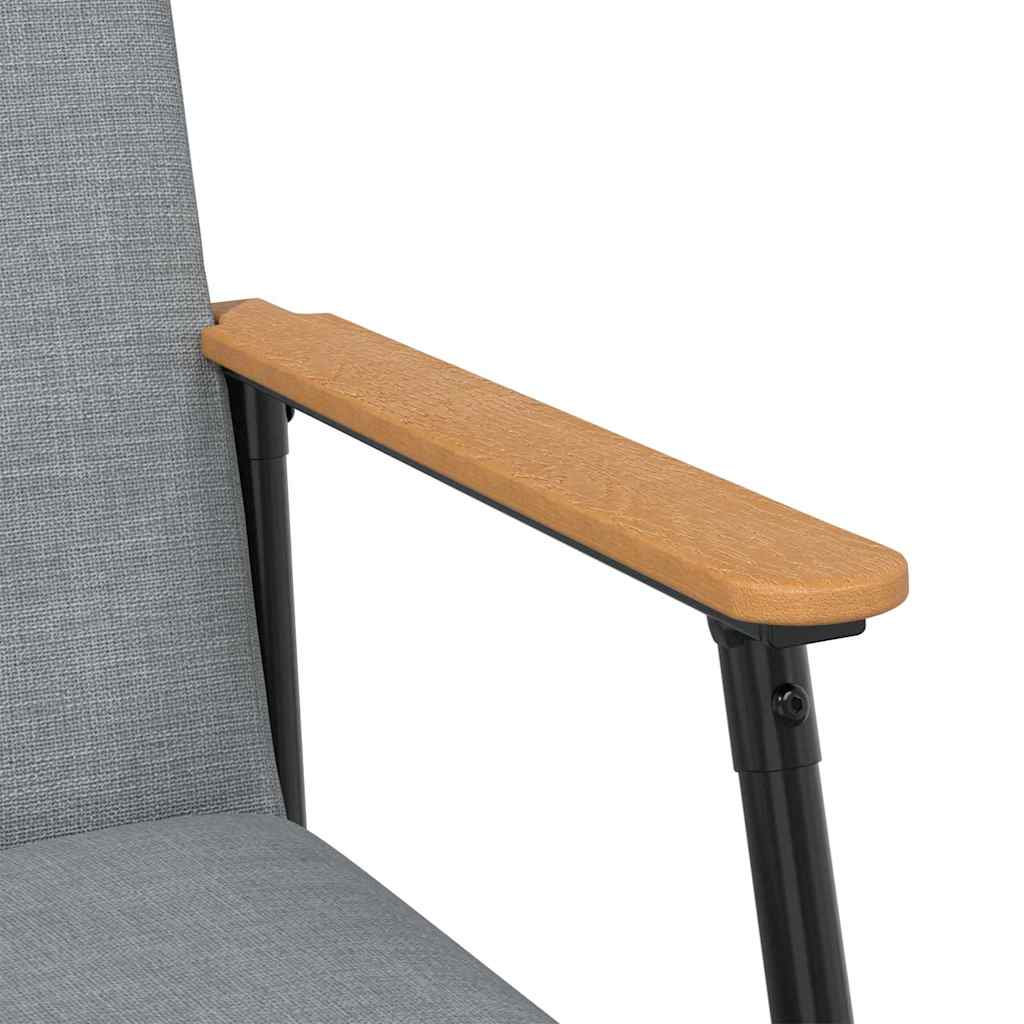 vidaXL Sessel Hellgrau 59 x 75 x 78 cm Stoff