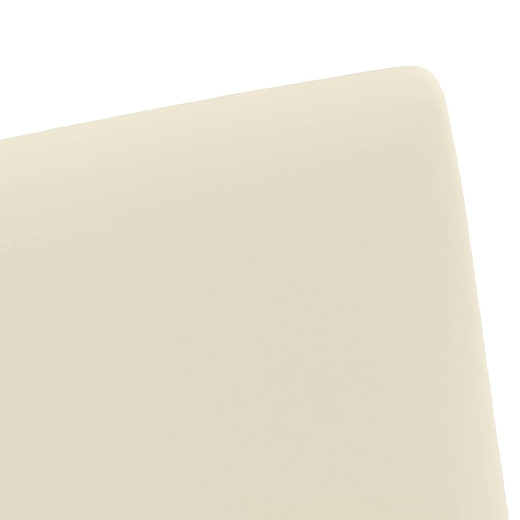 vidaXL Esszimmerstühle mit Rollen 2 pcs Creme 57 x 66 x 94 cm