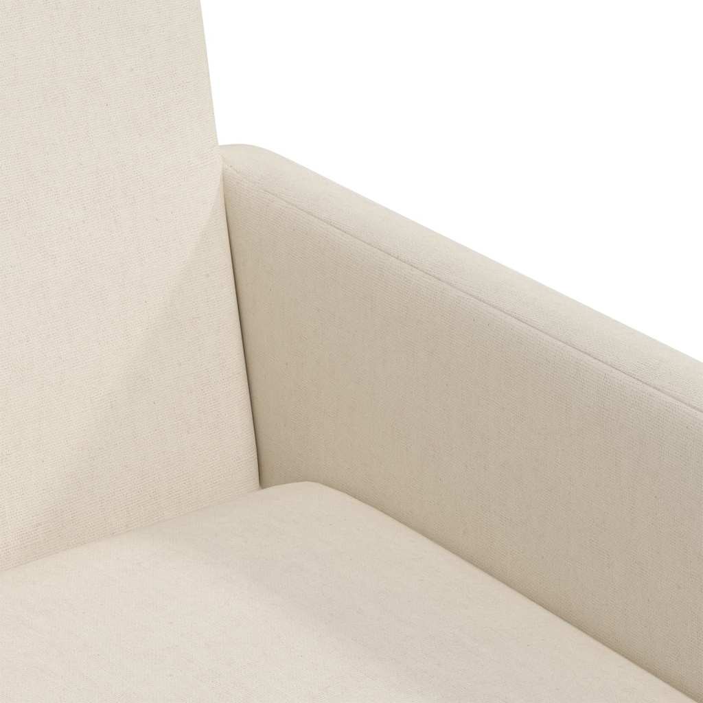 vidaXL Esszimmerstühle mit Rädern 2 pcs Beige 57 x 67 x 95 cm Leinen