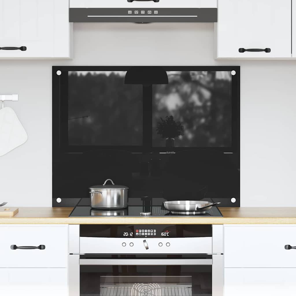 vidaXL Küchenrückwand 2 pcs Weiß 70 x 40 cm Gehärtetes Glas