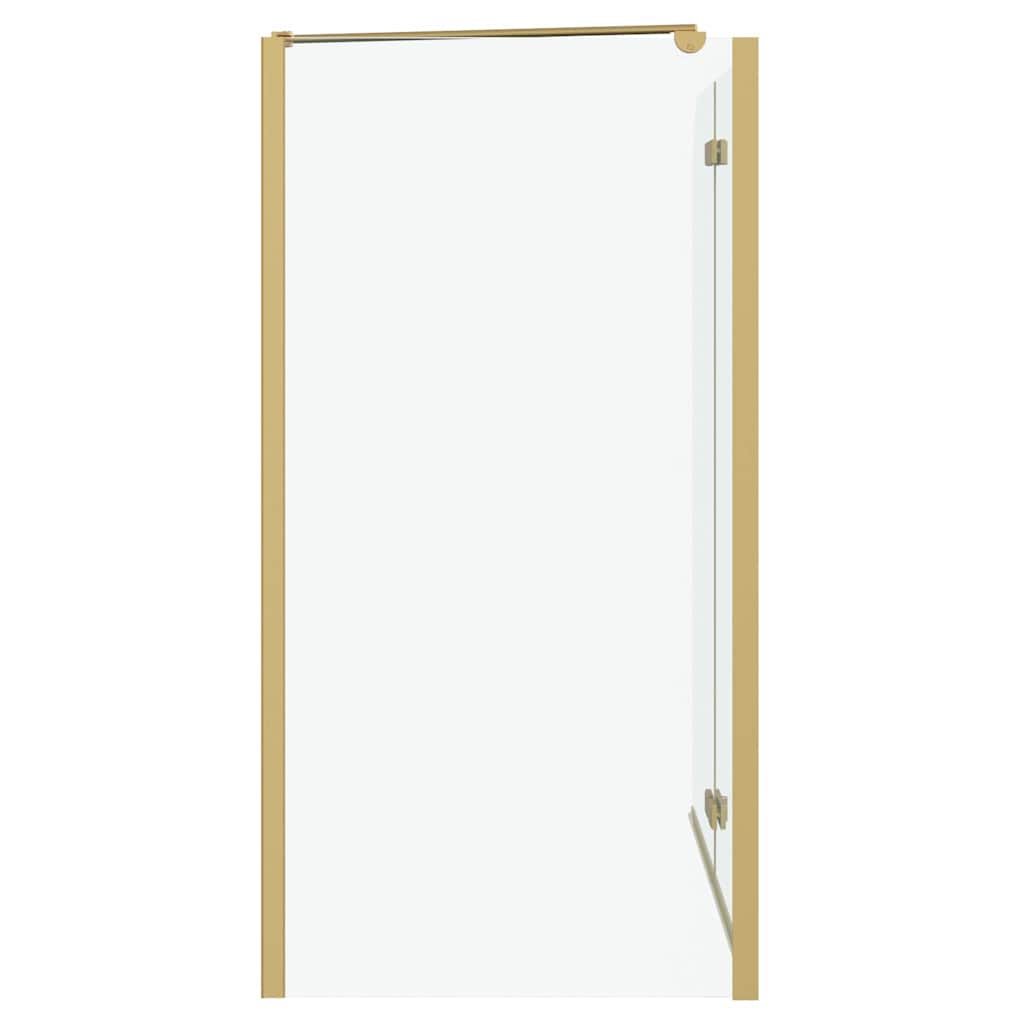 vidaXL Bad-Duschschirm Gold 120 x 68 x 130 cm
