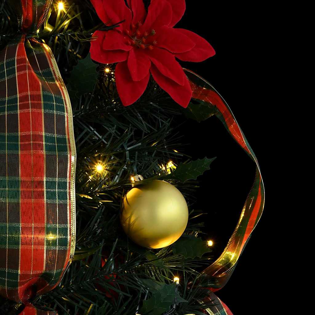 vidaXL Künstlicher Weihnachtsbaum mit 50 LEDs Grün 125 cm PVC