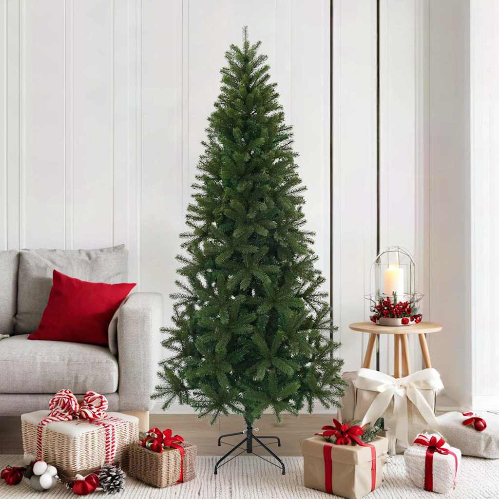 vidaXL Künstlicher Weihnachtsbaum Grün 75 cm PVC, PE und Stahl