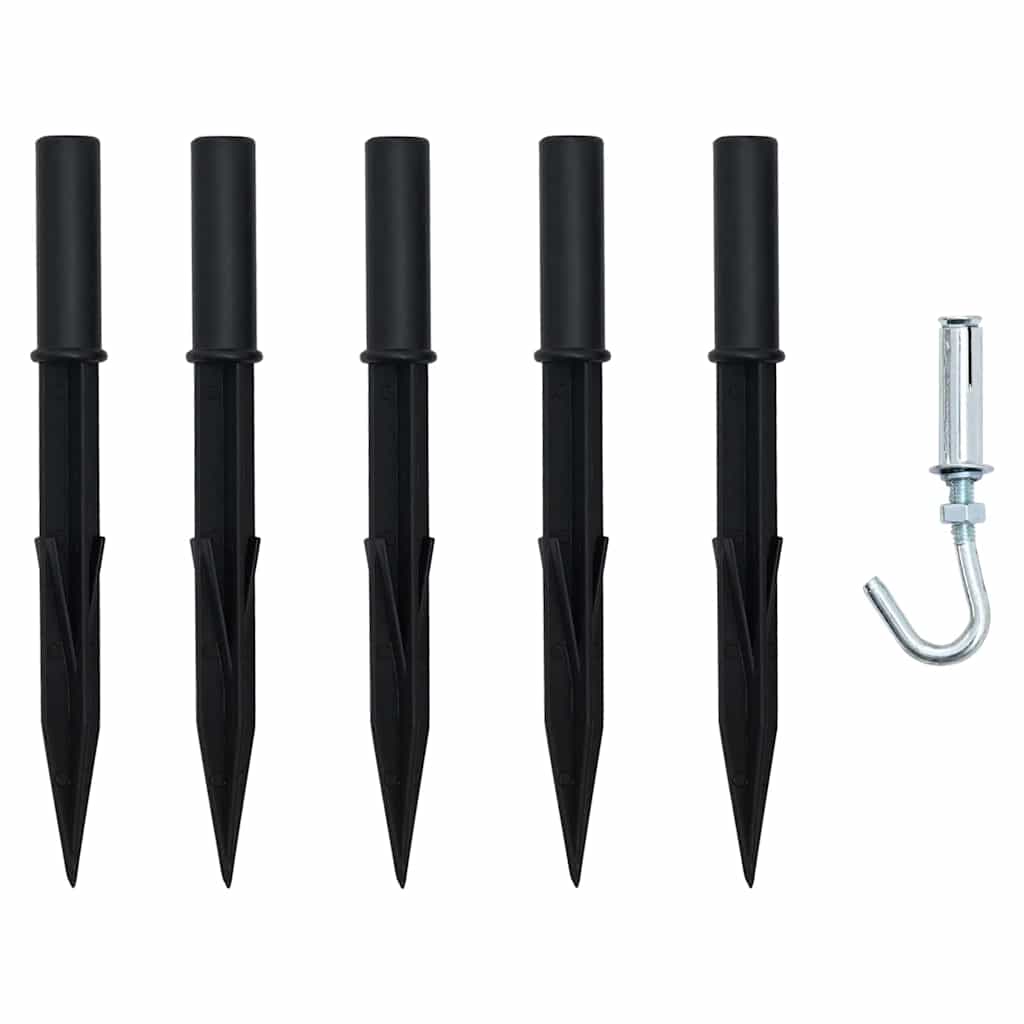 vidaXL LED Weihnachtsbaum mit Erdspießen Warmes Weiß 182 cm Metall