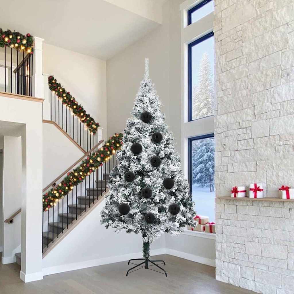 vidaXL Weihnachtsbaumkugel Set XL 15 pcs Rot Kunststoff