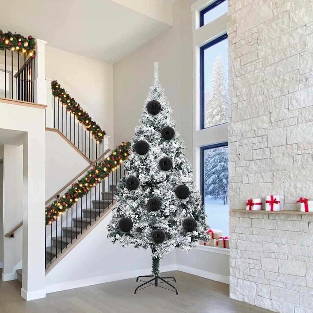 vidaXL Weihnachtsbaumkugel Set XL 15 pcs Rot Kunststoff