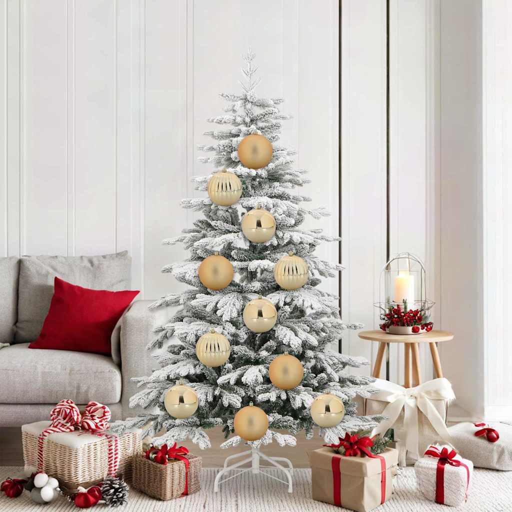 vidaXL Weihnachtsbaumkugel Set XL 15 pcs Rot Kunststoff