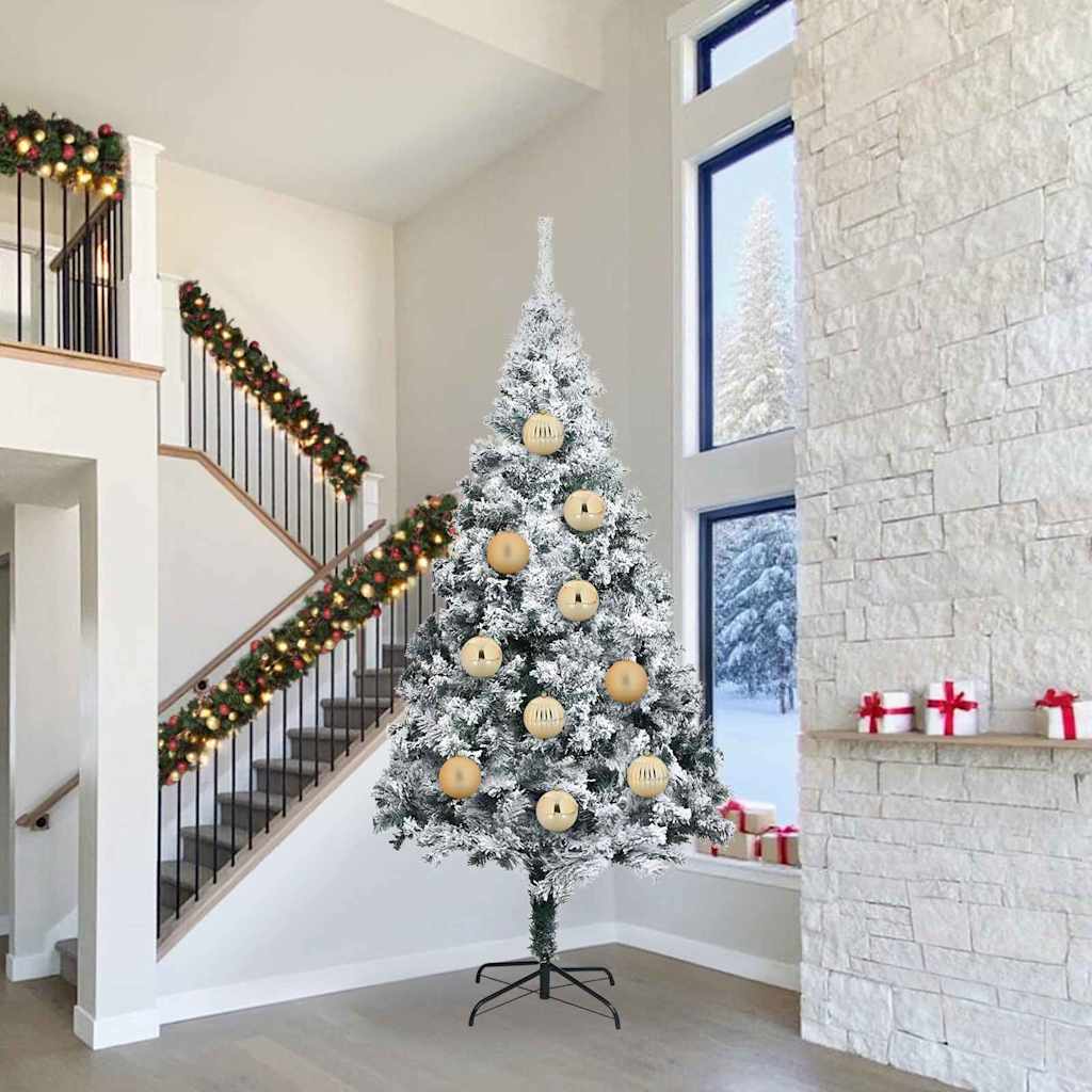 vidaXL Weihnachtsbaumkugel Set XL 15 pcs Rot Kunststoff