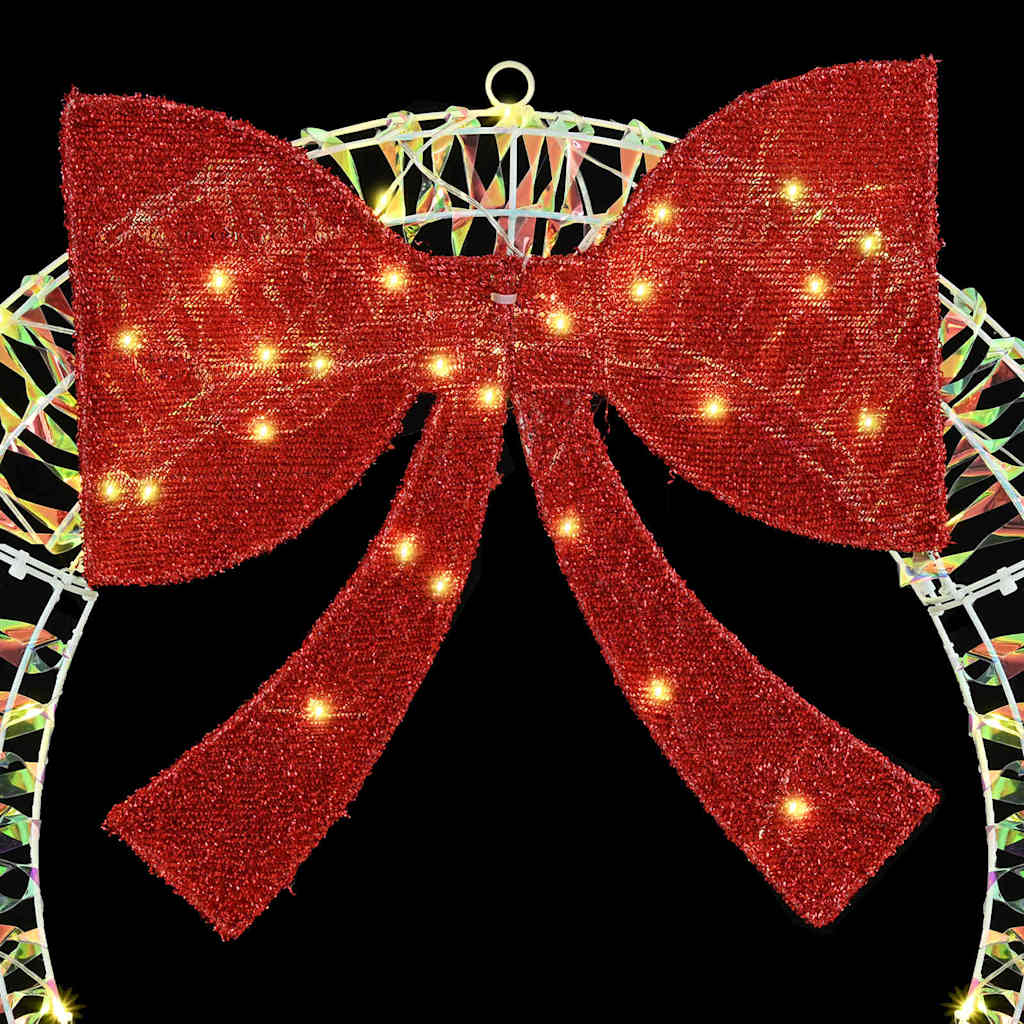 vidaXL Kranz mit 60 LEDs Warmweiß 75 cm PET