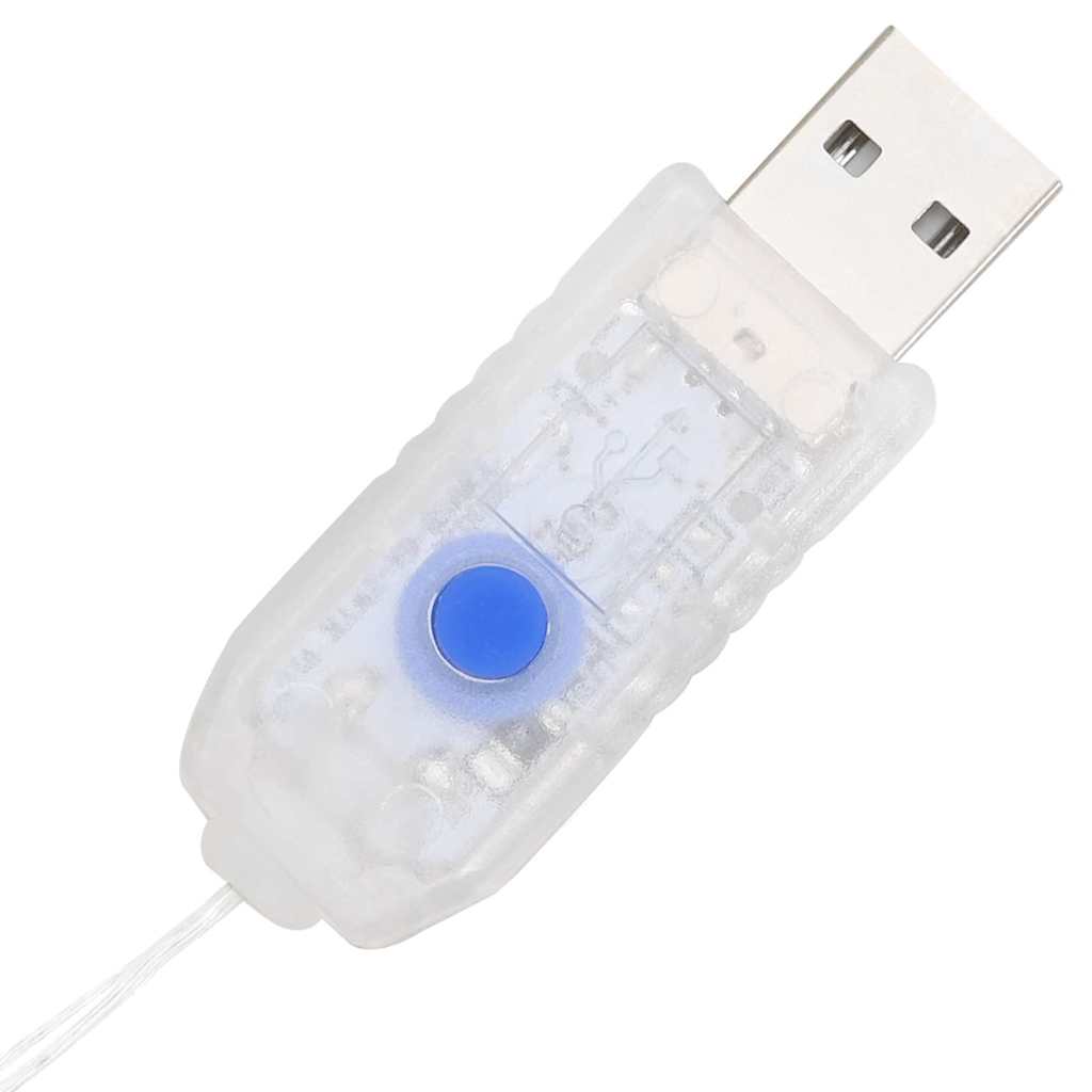 vidaXL Kranz mit 60 LEDs Warmweiß 75 cm PET